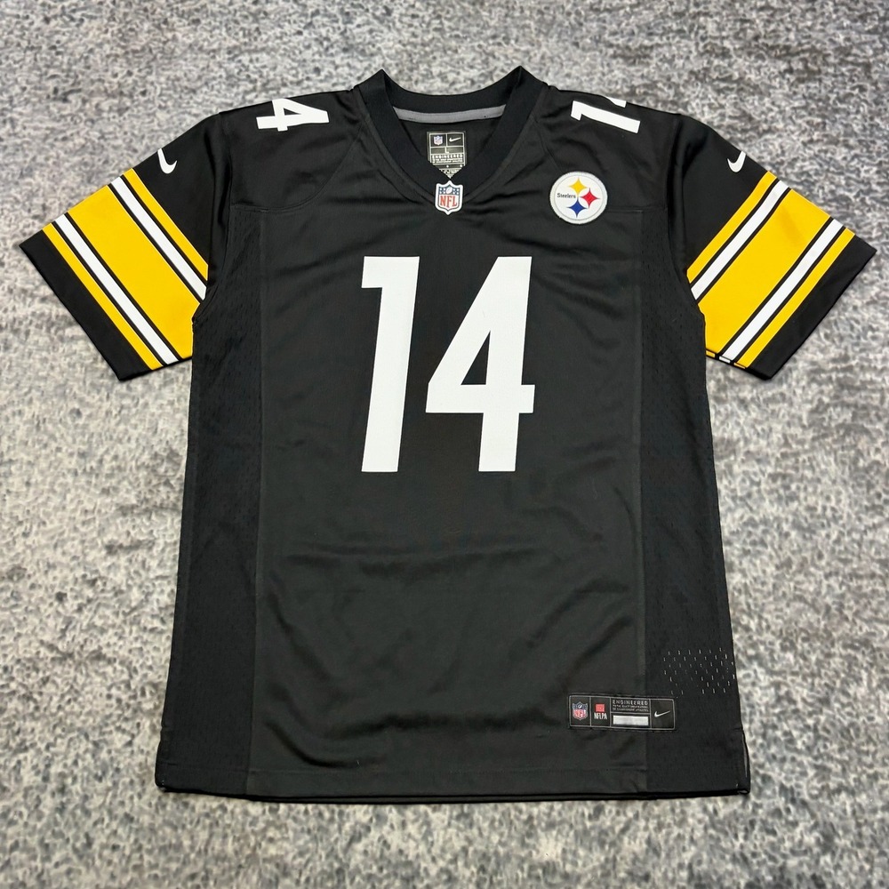Nike Engineered Pittsburgh Steelers George Pickens Jersey Mens Large #14 Black